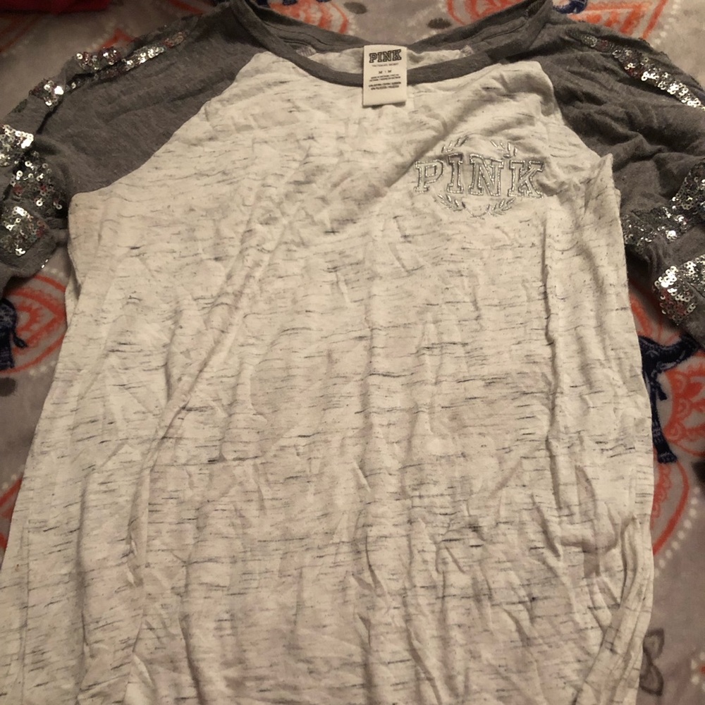 PINK quarter sleeve top